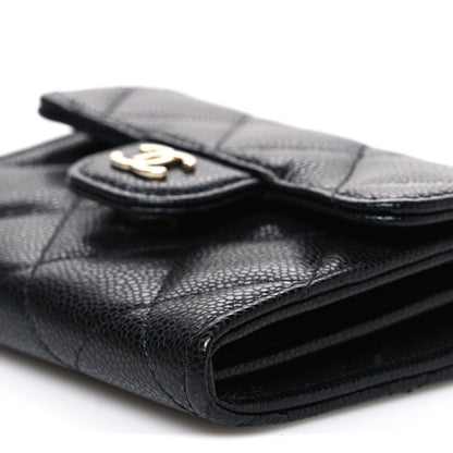 Chanel Caviar Quilted Flap Card Holder On Chain Black 11 of 11