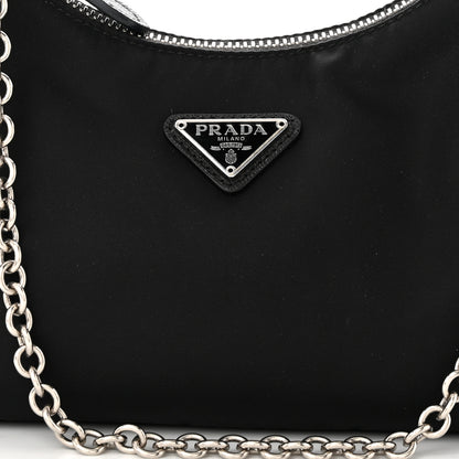 Prada Nylon Re-Edition 2005 Shoulder Bag Black 9 of 12
