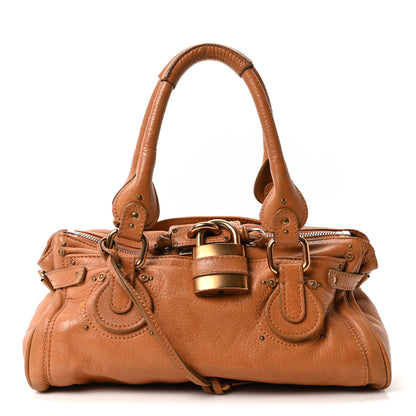 Chloe Calfskin Medium Paddington Satchel Tan 1 of 10