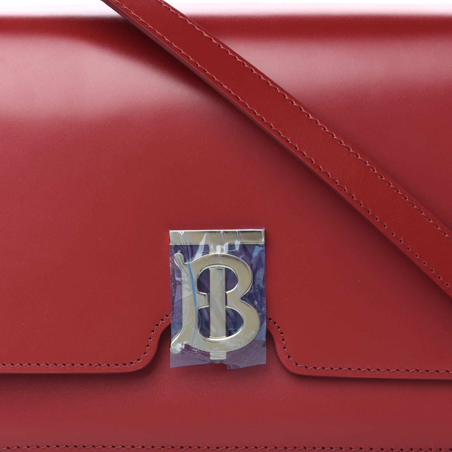 Burberry Calfskin Medium TB Bag Crimson 10 of 10