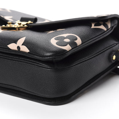 Louis Vuitton Empreinte Monogram Giant Pochette Metis Black Beige 7 of 9
