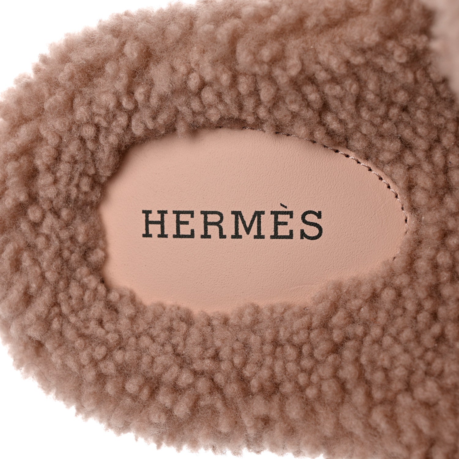 Hermes Woolskin Womens Chypre Sandals 36 Bois De Santal 7 of 9