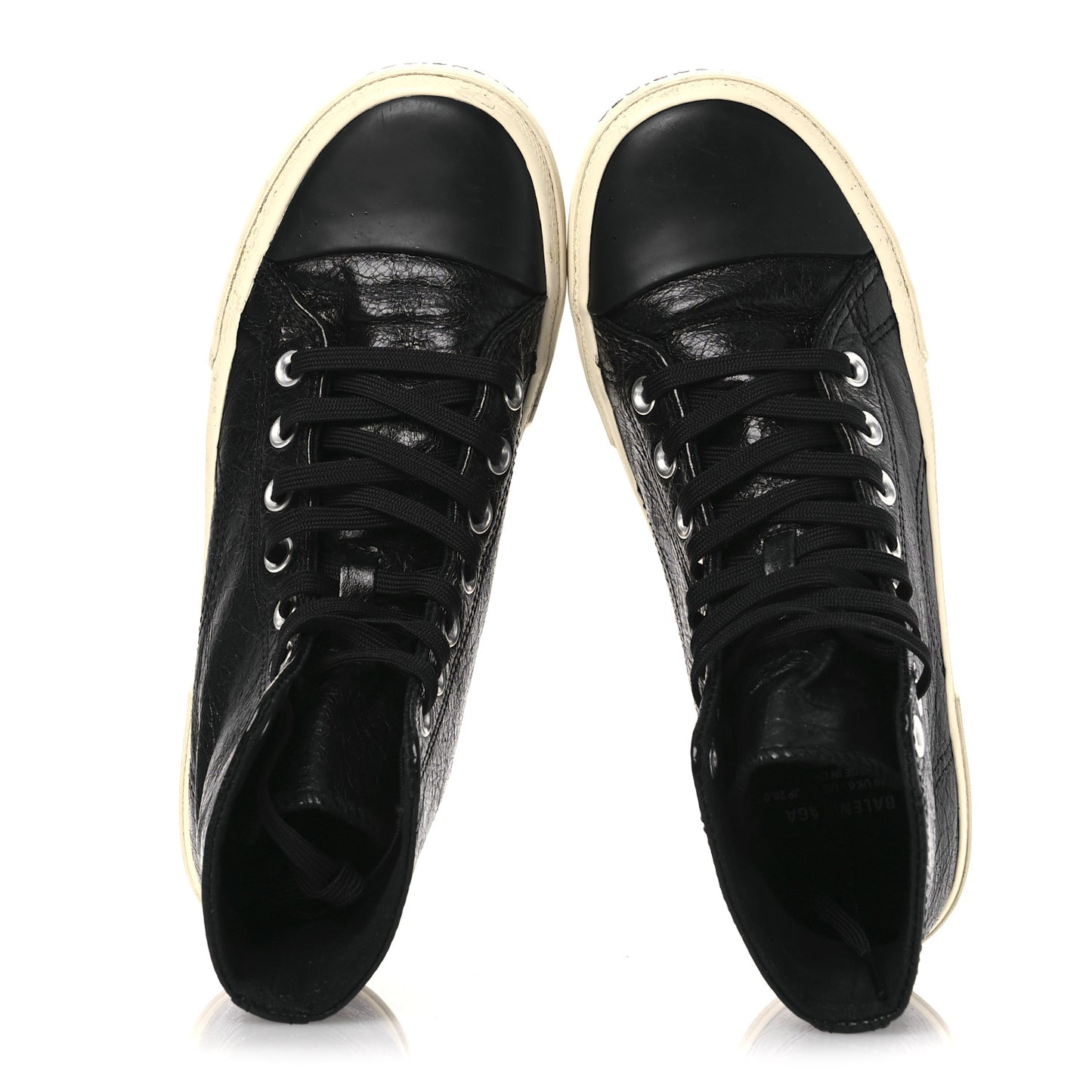 Agneau Arena Womens Paris High Top Sneakers 39 Black