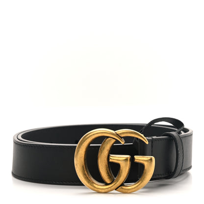 Gucci Calfskin Double G 30mm Belt 75 30 Black 1 of 4