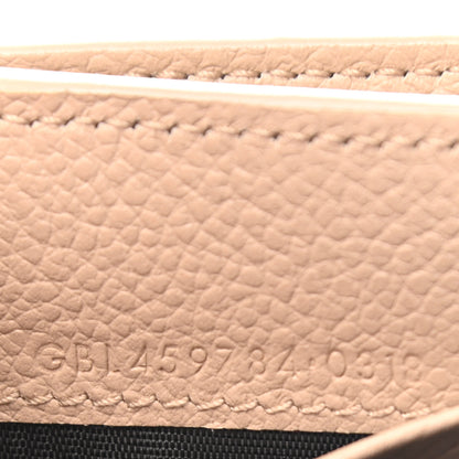 Saint Laurent Grained Calfskin Paris Petite Compact Wallet Beige 7 of 8
