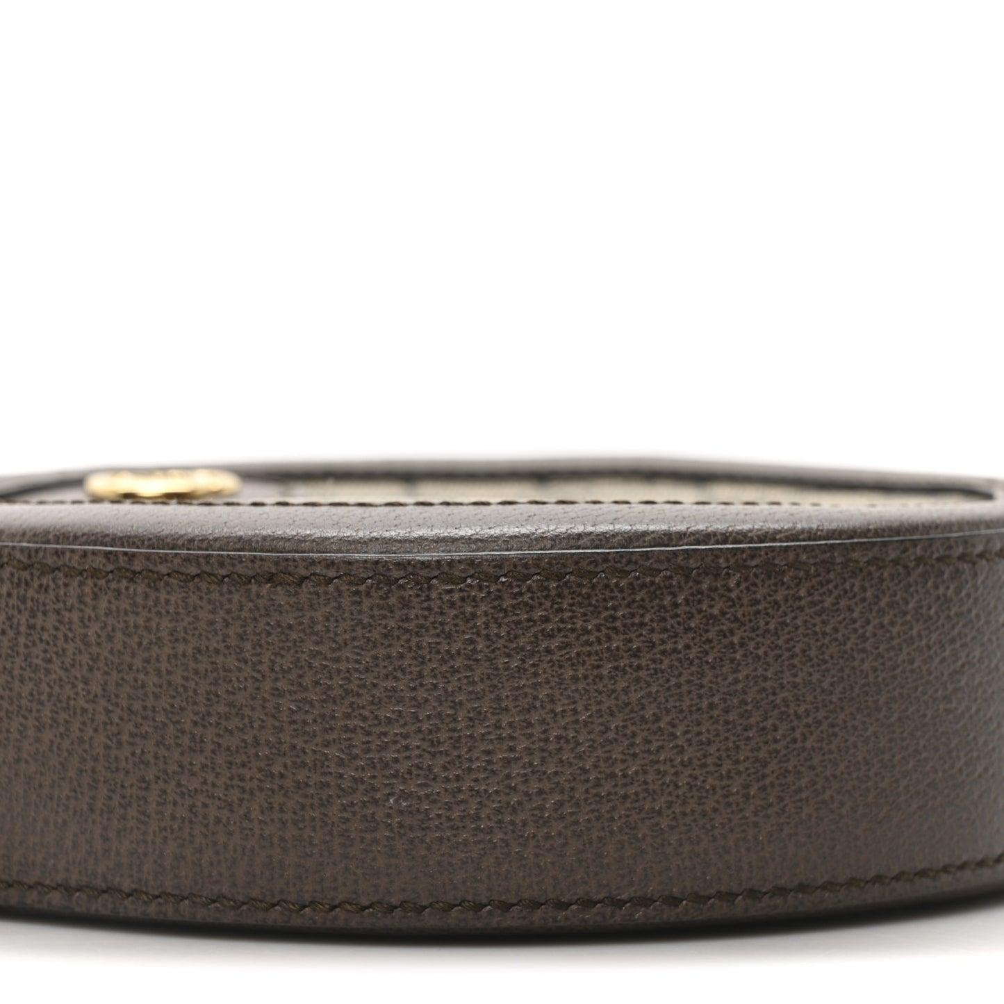 GG Supreme Monogram Web Mini Ophidia Round Shoulder Bag Brown