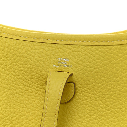 Hermes Taurillon Clemence Evelyne TPM Lime 6 of 9