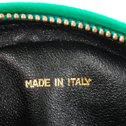 Chanel Satin Quilted CC Tassel Clutch Green 6 of 8