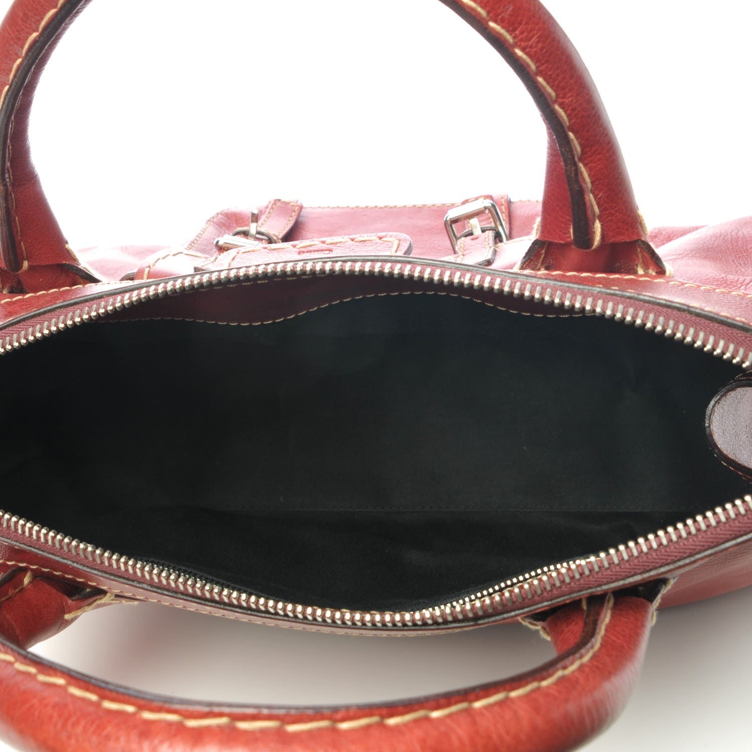 Chloe Calfskin Edith Satchel Whiskey 5 of 12