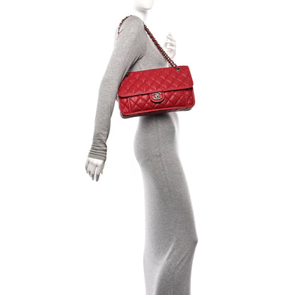 Chanel Caviar Quilted Medium French Riviera Flap Red 2 of 11