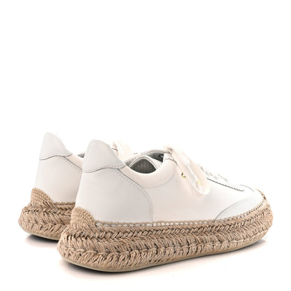 Christian Louboutin Toile Calfskin Espasneak Flat Sneaker 41 Ivory 4 of 8