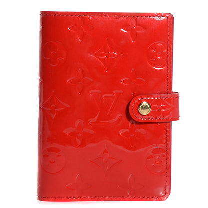 Louis Vuitton Vernis Small Ring Agenda Cover Red 1 of 7