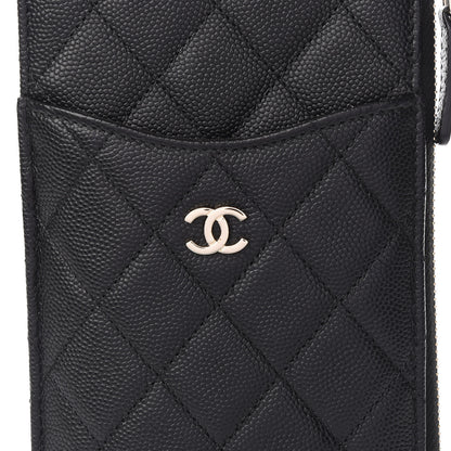 Chanel Caviar Quilted Classic Flat Wallet Pouch Black 9 of 10