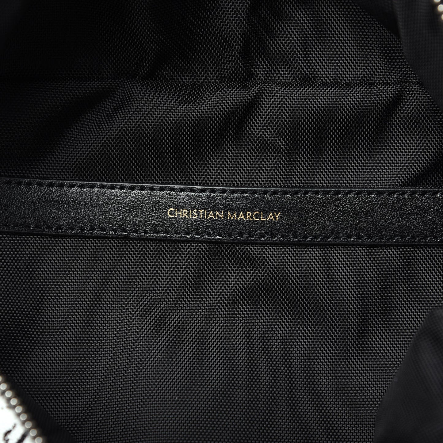 x Christian Marclay Canvas Backpack White Black