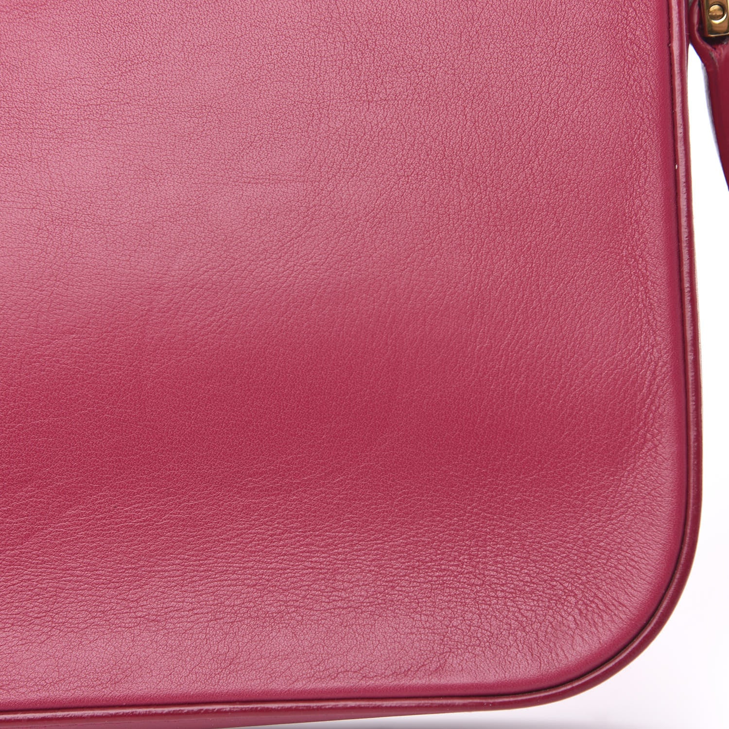 Saint Laurent Calfskin Classic Y Satchel Fuchsia 11 of 12