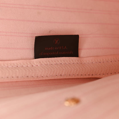 Louis Vuitton Damier Ebene Neo Neverfull MM Rose Ballerine 7 of 12