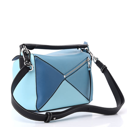 Loewe Calfskin Small Puzzle Bag Light Blue Aqua 3 of 10
