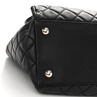 Chanel Calfskin Quilted Large Chic and Soft Shopping Tote Black 9 of 11