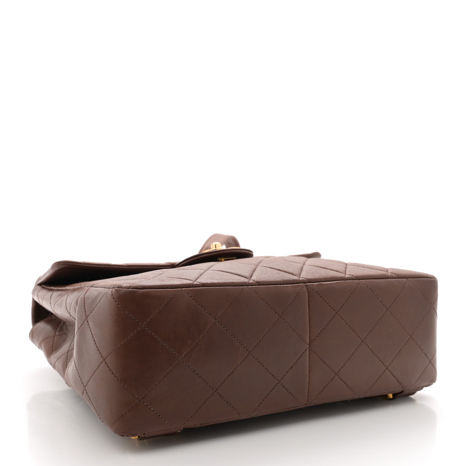 Chanel Lambskin Quilted Backpack Brown 4 of 10