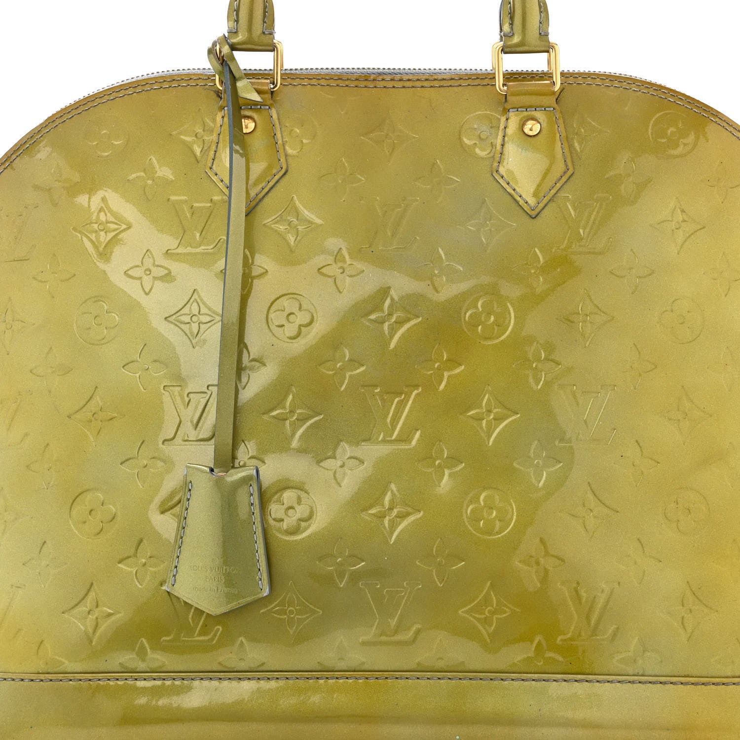 Louis Vuitton Vernis Alma GM Gris Art Deco 8 of 11