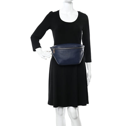 Fendi Vitello Grace FF Gradient Embossed Belt Bag Blueberry 2 of 11
