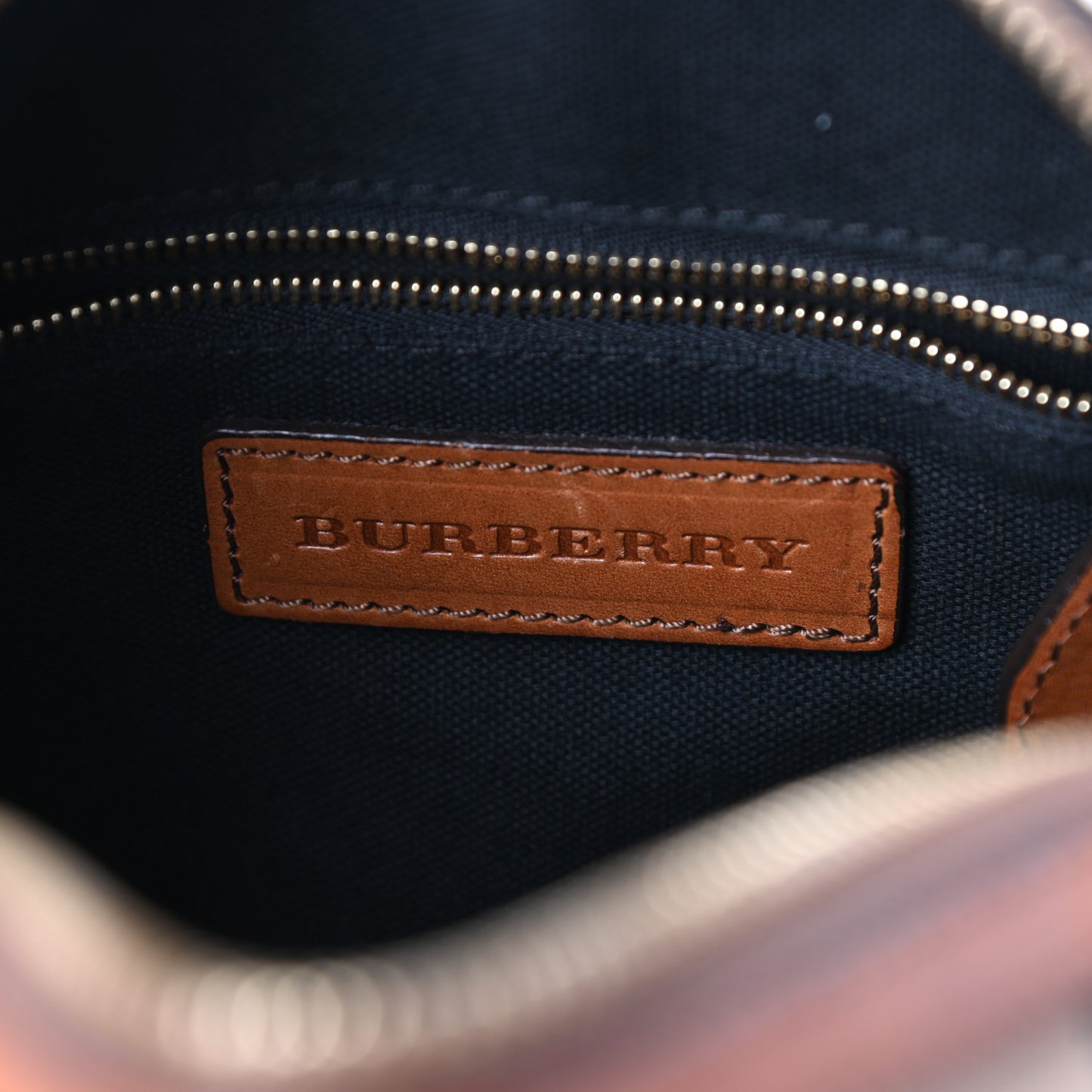 House Check Bridle Calfskin Small Alchester Bowling Bag Dark Tan