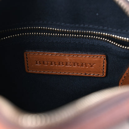 Burberry House Check Bridle Calfskin Small Alchester Bowling Bag Dark Tan 6 of 9