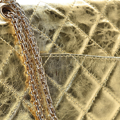 Chanel Metallic Aged Calfskin Quilted 2.55 Reissue 228 Flap Gold 13 of 16