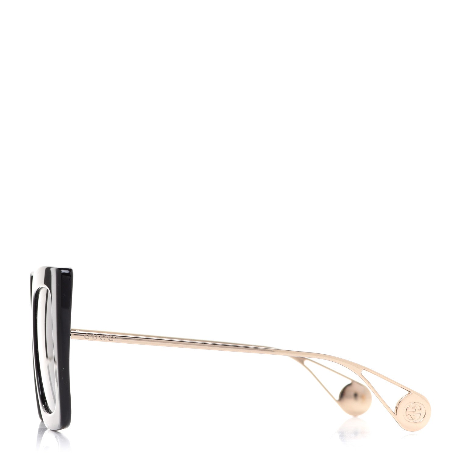 Gucci Acetate Oversize Square Frame GG0435S Sunglasses Black 3 of 7