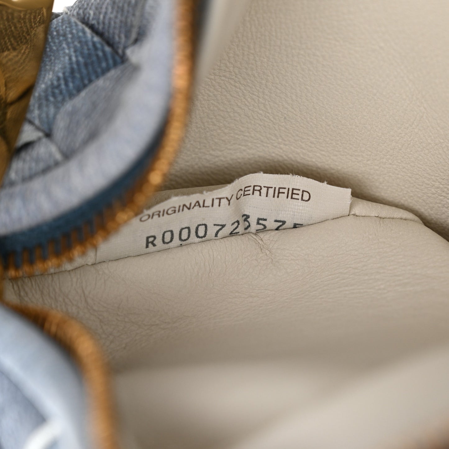 Nappa Denim Effect Intrecciato Mini Jodie Denim