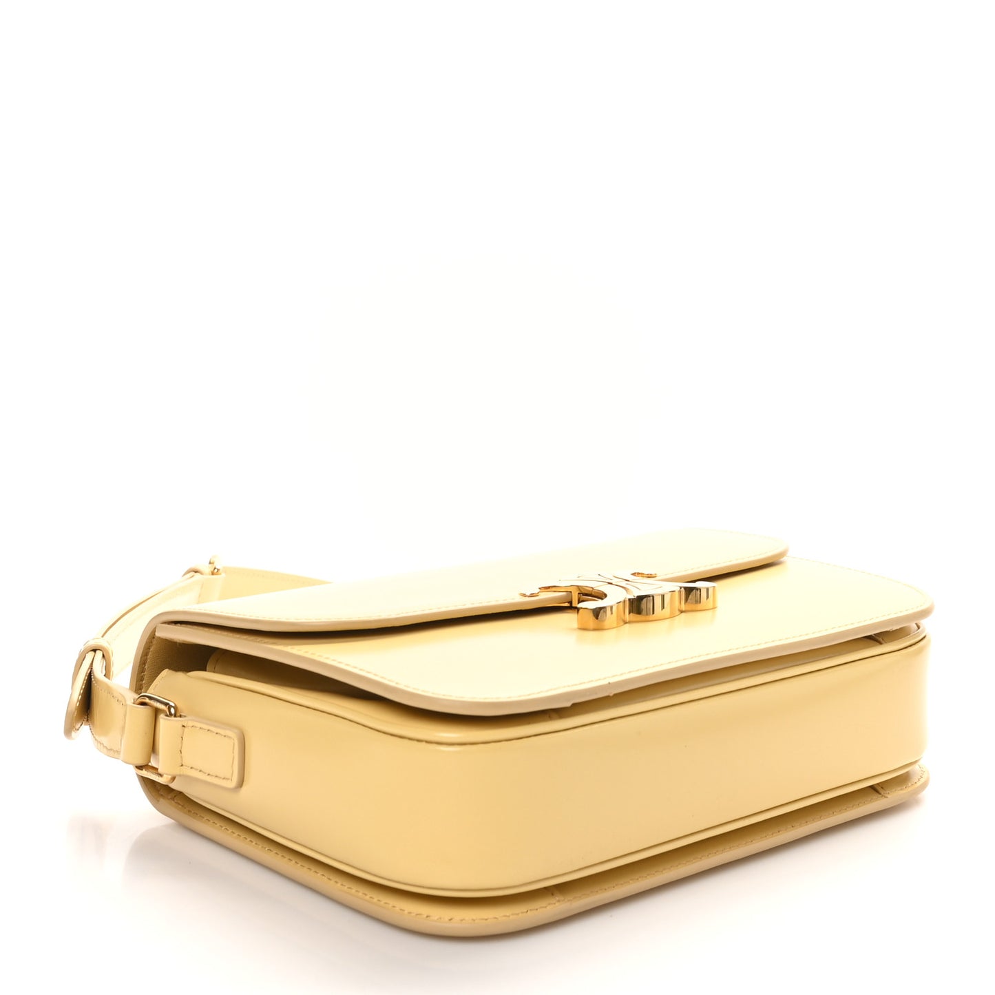 Shiny Calfskin Medium Triomphe Limestone