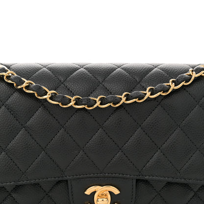 Chanel Caviar Quilted Medium Double Flap Black 8 of 12