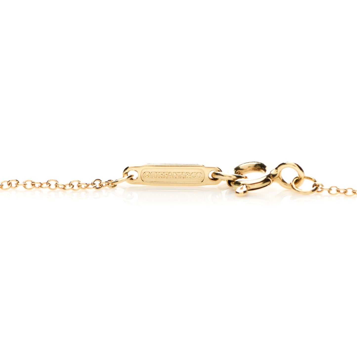18K Yellow Gold Return to Tiffany Heart Lock Pendant Necklace