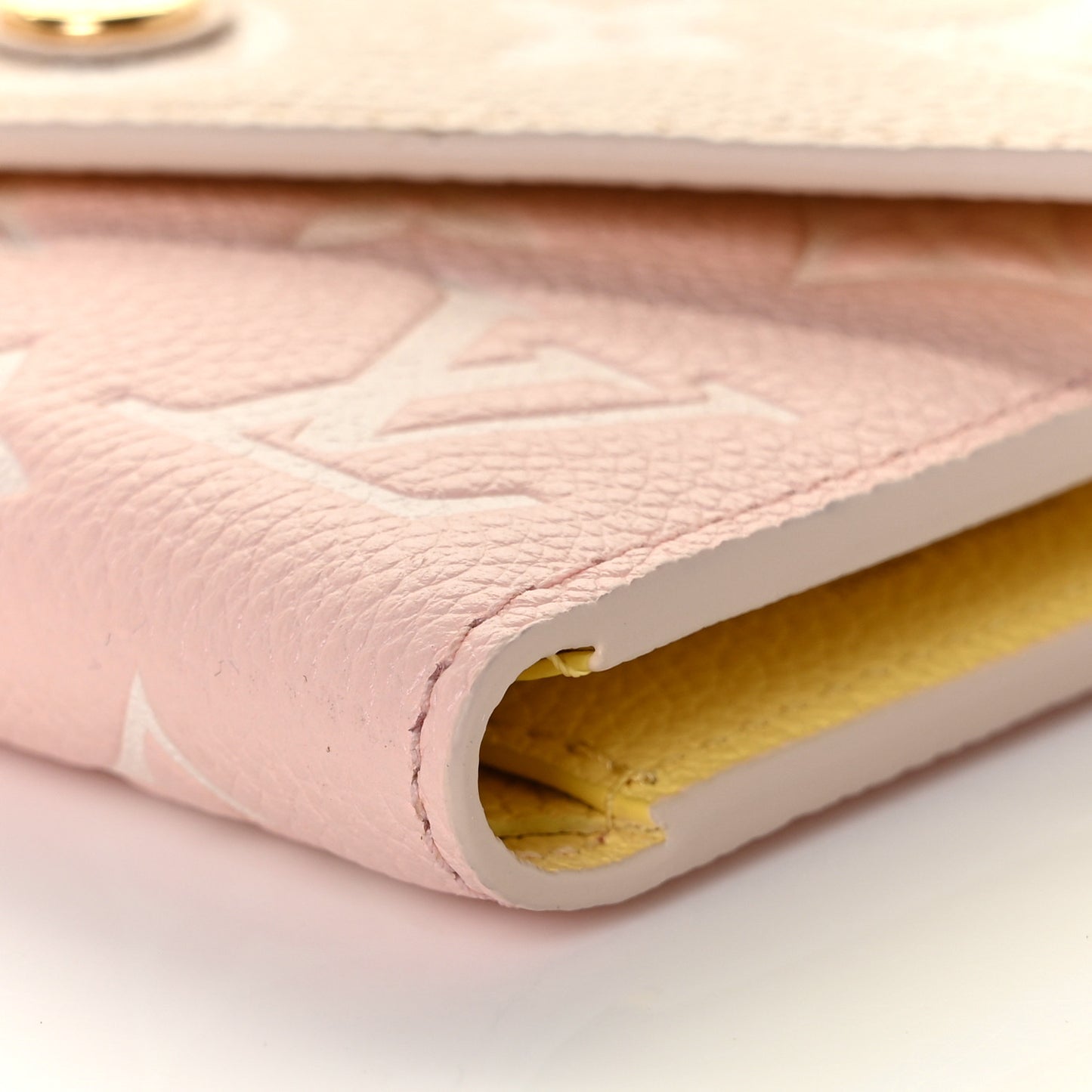 Empreinte Monogram Spring In The City Victorine Wallet Pink Beige Yellow
