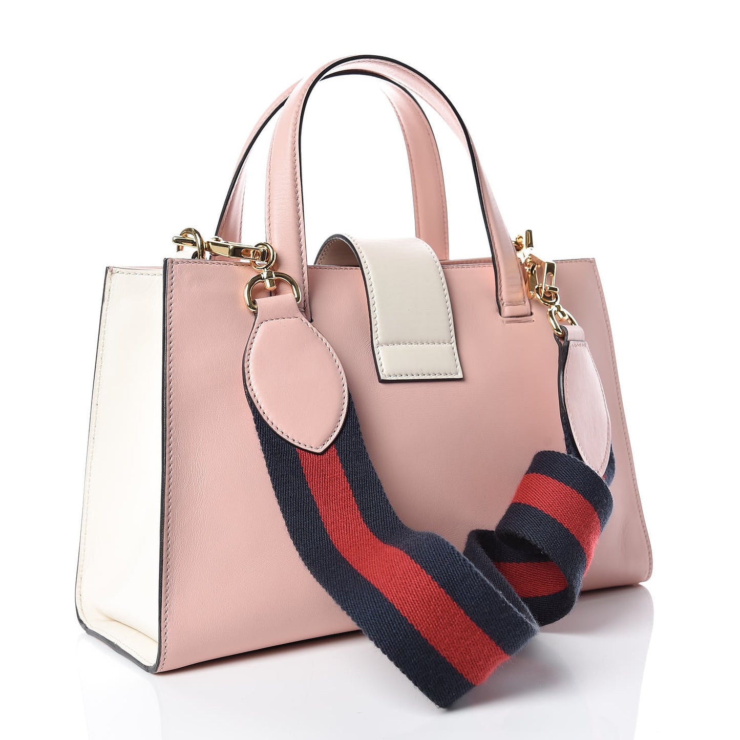 Nappa Small Bamboo Buckle Top Handle Bag Perfect Pink