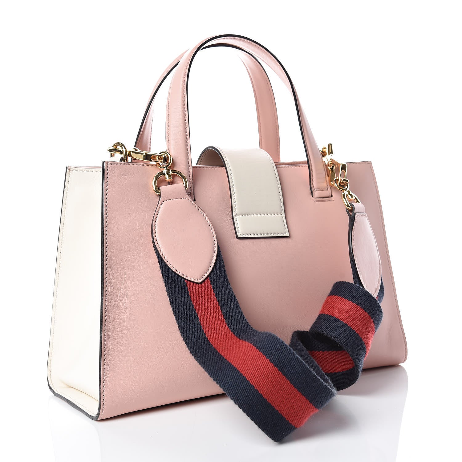 Gucci Nappa Small Bamboo Buckle Top Handle Bag Perfect Pink 3 of 9