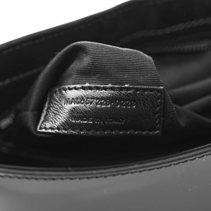 Saint Laurent Patent Le 5 A 7 Monochrome Hobo Black 7 of 12