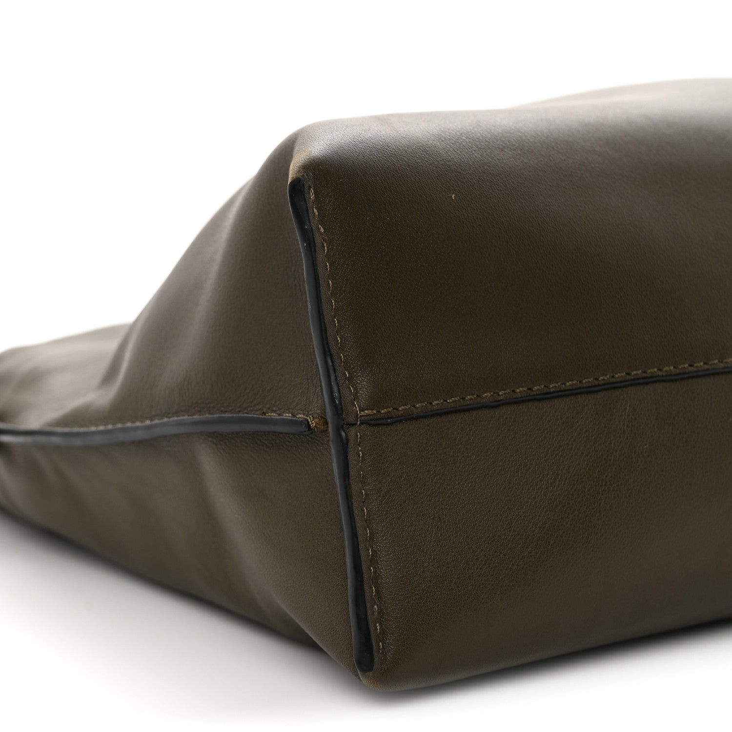 Loewe Nappa Flamenco Knot Clutch Dark Khaki 9 of 11