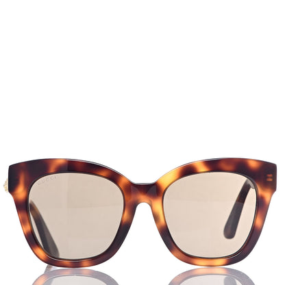 Gucci Acetate Square Frame Sunglasses GG0029SA Tortoise 5 of 6