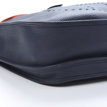Hermes Taurillon Clemence Amazone Evelyne III GM Bleu Nuit 9 of 10