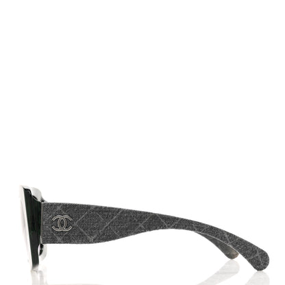 Chanel Denim Rectangle Sunglasses 5406 Blue 3 of 6