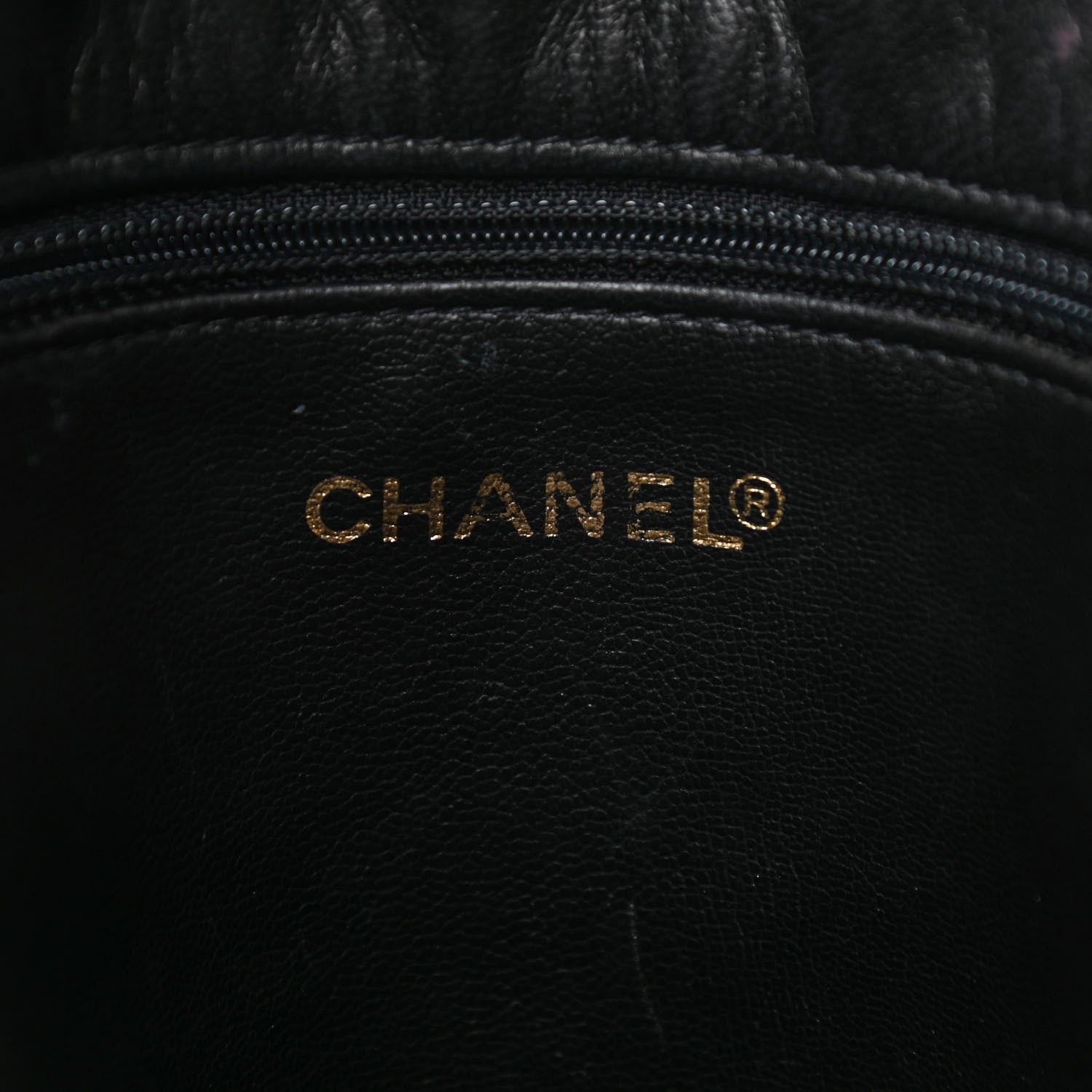 Chanel Satin Lambskin Quilted Shopping Tote Black 5 of 11