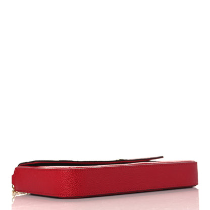 Louis Vuitton Empreinte Pochette Felicie Chain Wallet Scarlet 5 of 10
