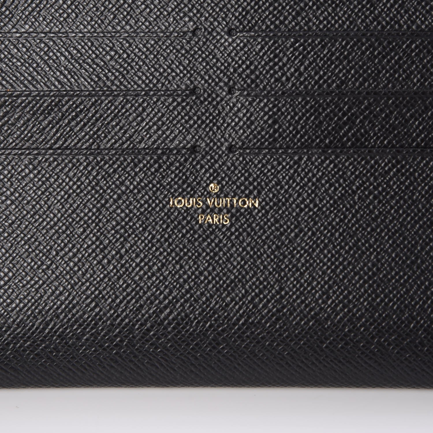 Louis Vuitton Calfskin Felicie Chain Wallet Card Holder Insert Black 6 of 6