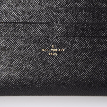 Louis Vuitton Calfskin Felicie Chain Wallet Card Holder Insert Black 6 of 6