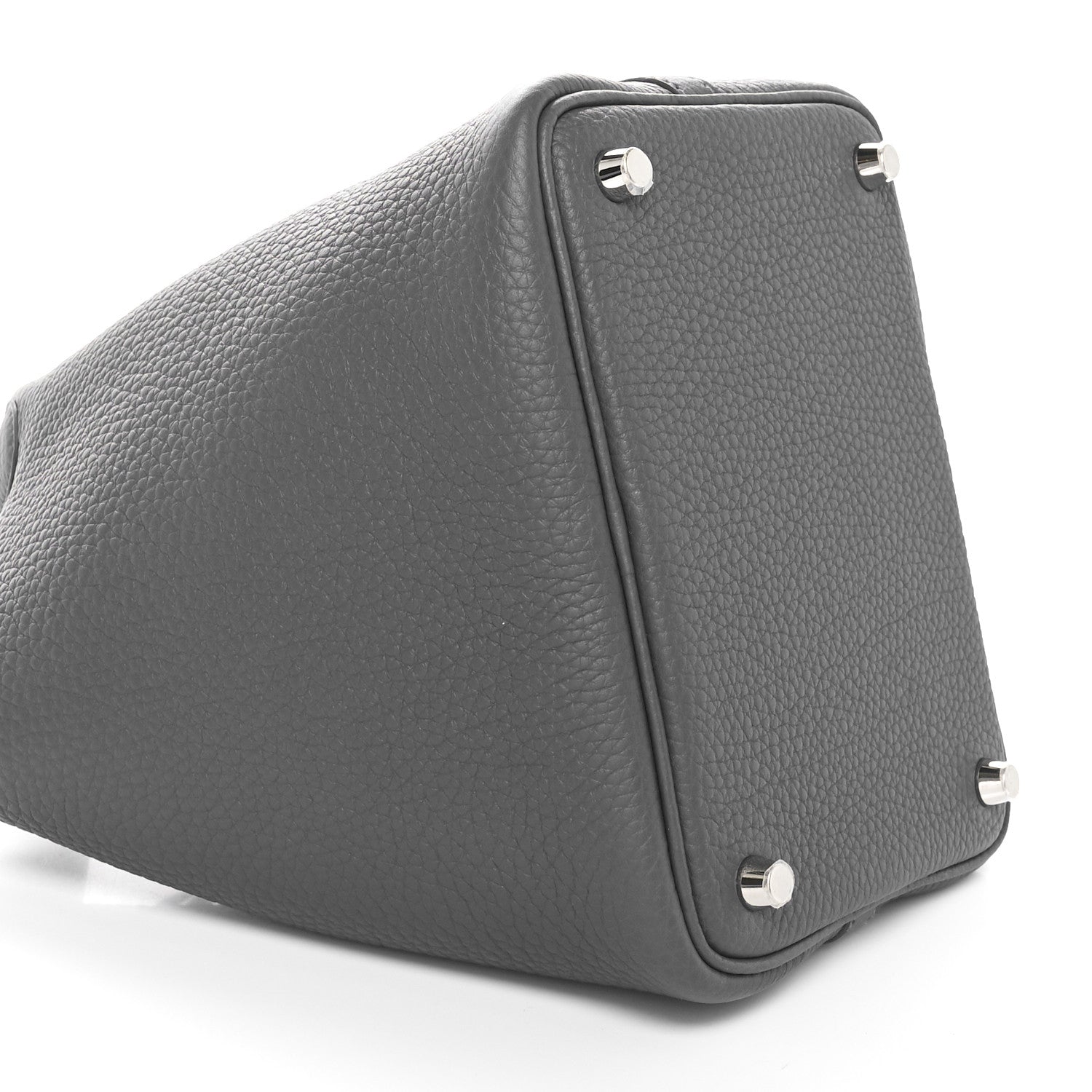 Hermes Taurillon Clemence Picotin Lock 18 PM Gris Meyer 8 of 11