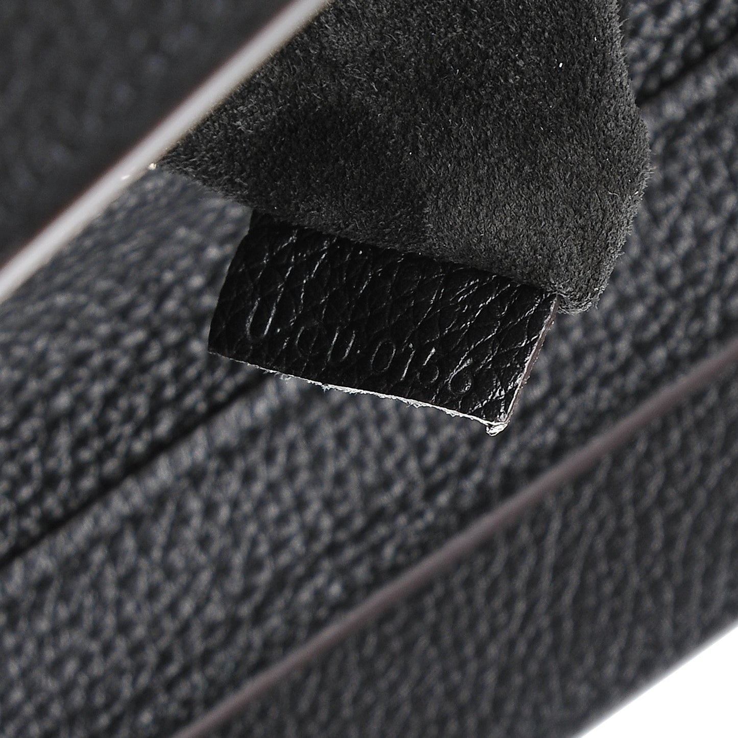 Drummed Calfskin Micro Luggage Black