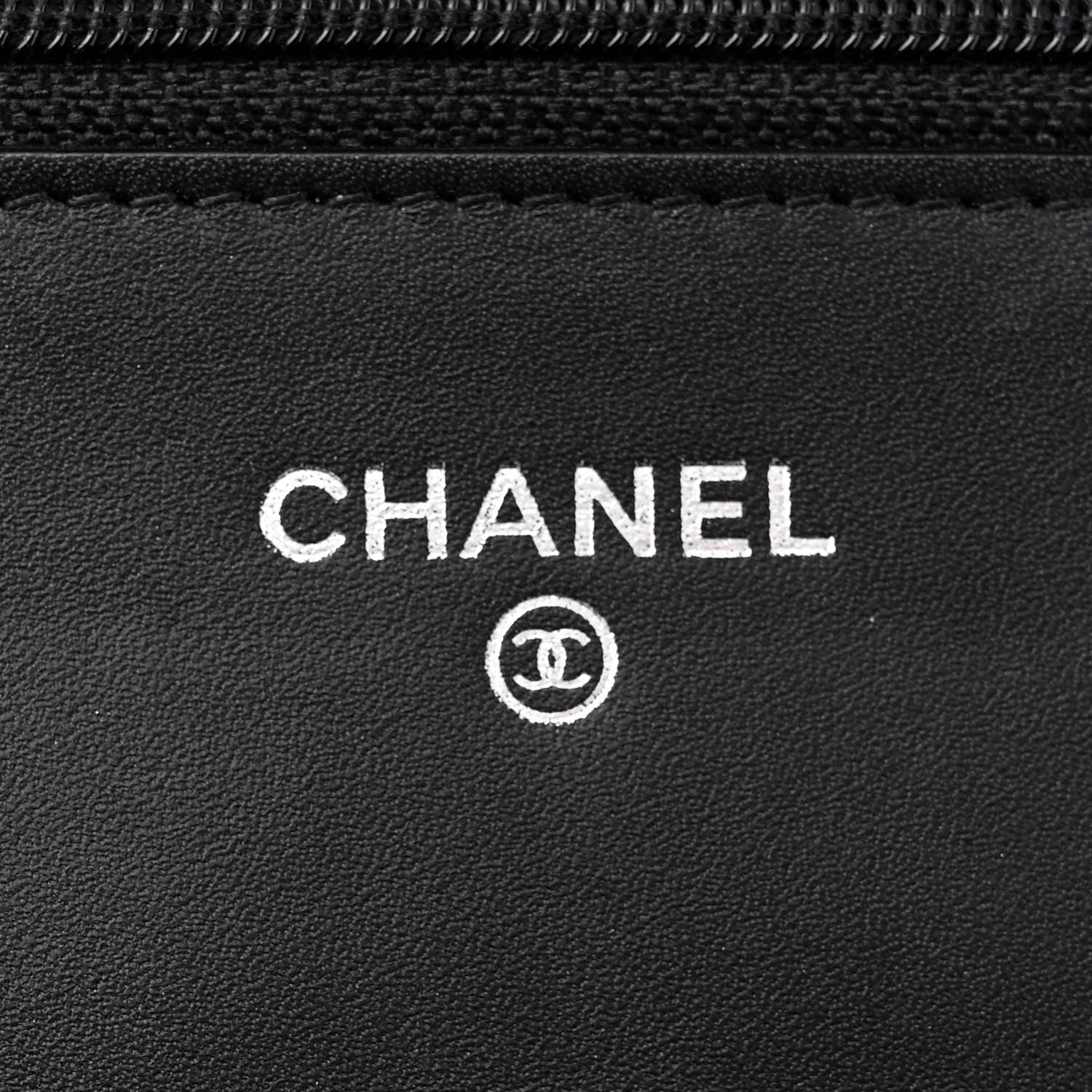 Chanel Patent Quilted Wallet On Chain WOC Black 6 of 12