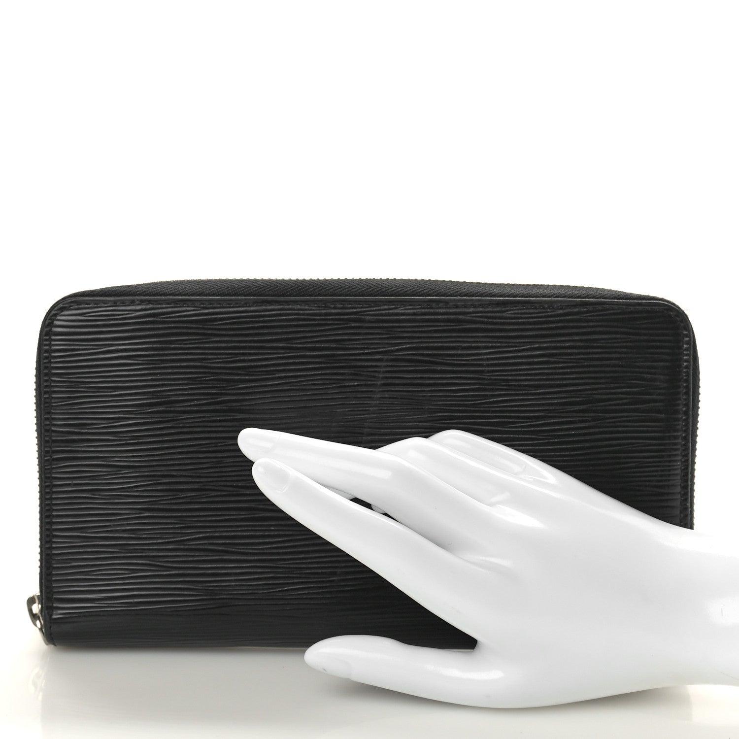 Louis Vuitton Epi Zippy Organizer Wallet Black 2 of 7