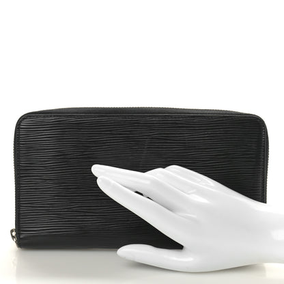 Louis Vuitton Epi Zippy Organizer Wallet Black 2 of 7
